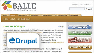 Living Economies: a public website with member exclusive features, powered by Drupal